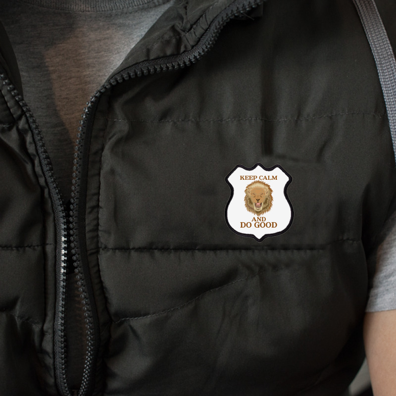 Keep Calm And Do Good With Lion Shield Patch | Artistshot