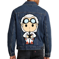 Doc Brown Chibi Men Denim Jacket | Artistshot