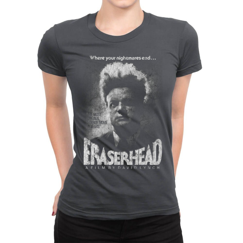 Eraserhead, Distressed, David Lynch, Horror Classi Ladies Fitted T-Shirt by nilgungulikaz | Artistshot