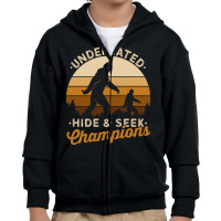 Hide And Seek Champion Undefeated Youth Zipper Hoodie | Artistshot