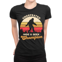 Hide And Seek Champion Undefeated 2 Ladies Fitted T-shirt | Artistshot