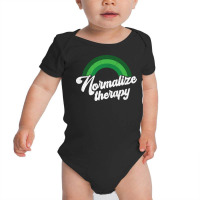 Rainbow Mental Health Normalize Therapy Cool Baby Bodysuit | Artistshot