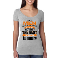 All Men Are Created (january) Women's Triblend Scoop T-shirt | Artistshot