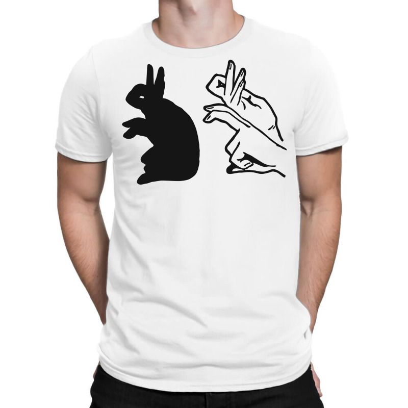 Rabbit Hand Shadow 2 T-shirt | Artistshot