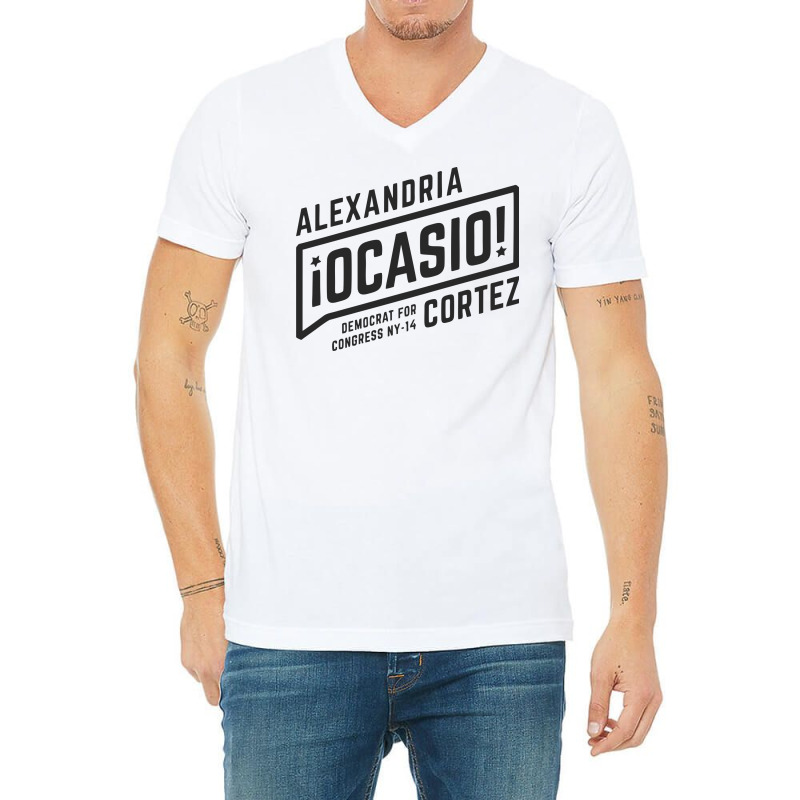 Alexandria Ocasio Cortez V-neck Tee | Artistshot