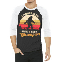 Hide And Seek Champion Undefeated 3/4 Sleeve Shirt | Artistshot