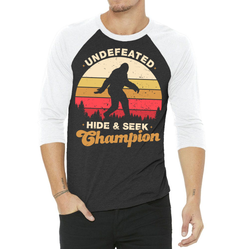 Hide And Seek Champion Undefeated 3/4 Sleeve Shirt | Artistshot