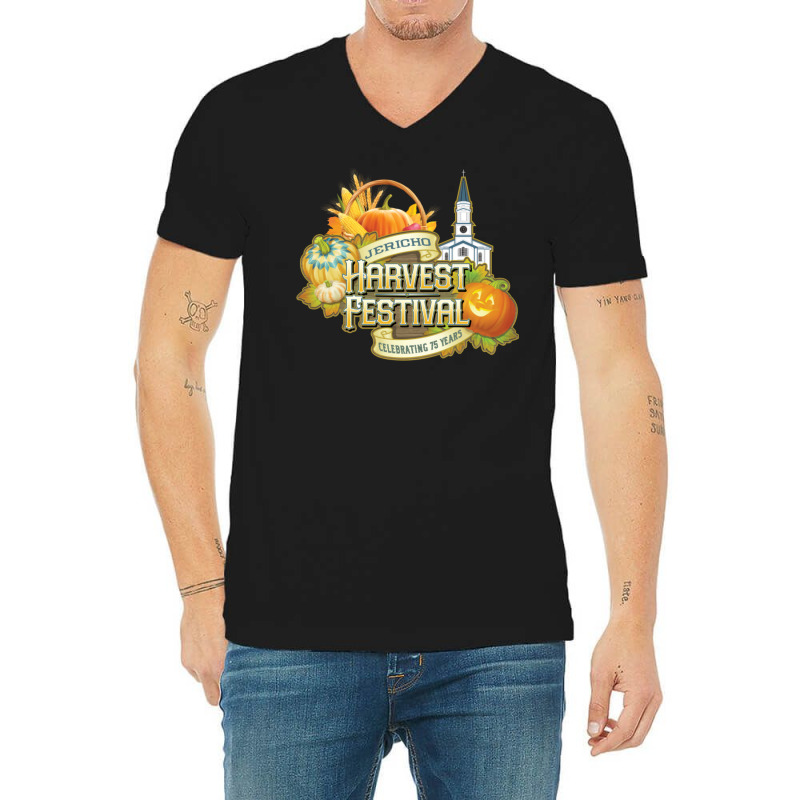 Jericho Harvest Festival V-Neck Tee by ancapdowask | Artistshot