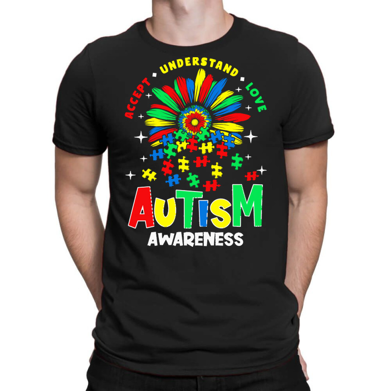 Autism Awareness T  Shirtautism Awareness Flower Gift T  Shirt T-Shirt by abigayle98988 | Artistshot