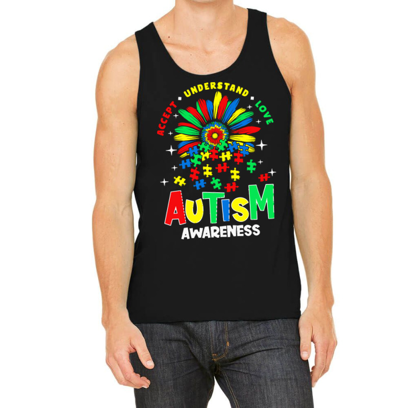 Autism Awareness T  Shirtautism Awareness Flower Gift T  Shirt Tank Top by abigayle98988 | Artistshot