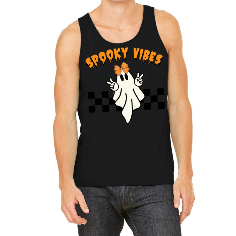 Ghost Spooky Vibes Halloween Tank Top | Artistshot