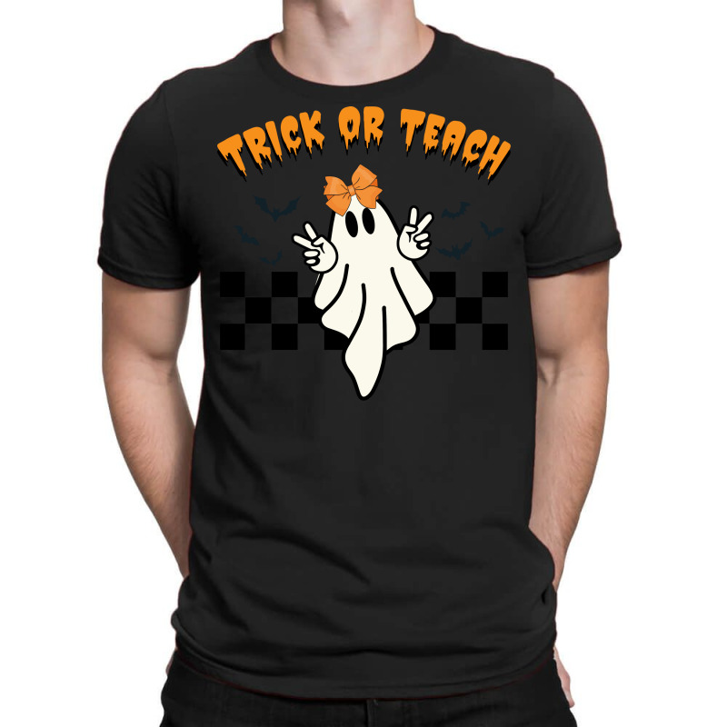 Ghost Trick Or Teach Halloween T-shirt | Artistshot