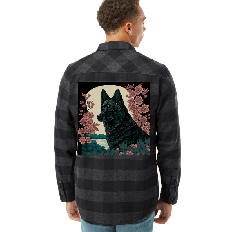 Ms. Fox Animals And Blossom Poster Flannel Shirt by Creative Corner | Artistshot