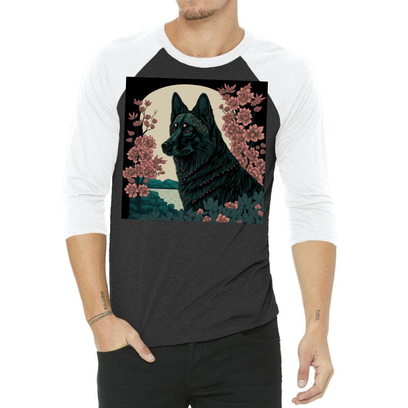 Ms. Fox Animals And Blossom Poster 3/4 Sleeve Shirt by Creative Corner | Artistshot