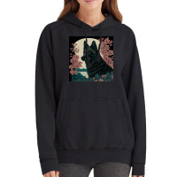 Ms. Fox Animals And Blossom Poster Vintage Hoodie | Artistshot