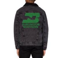 Burlington Northern Railroad Unisex Sherpa-lined Denim Jacket | Artistshot