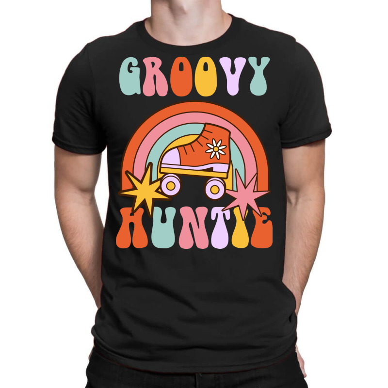 Groovy Auntie Family Matching Shirts Groovy Birthd T-shirt | Artistshot