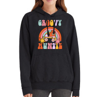 Groovy Auntie Family Matching Shirts Groovy Birthd Vintage Hoodie | Artistshot