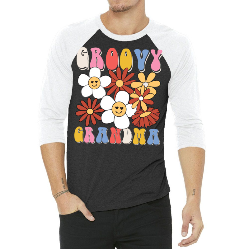 Groovy Grandma Family Matching 3/4 Sleeve Shirt | Artistshot