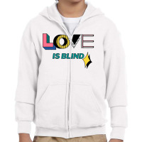 Love Is Blind Youth Zipper Hoodie | Artistshot