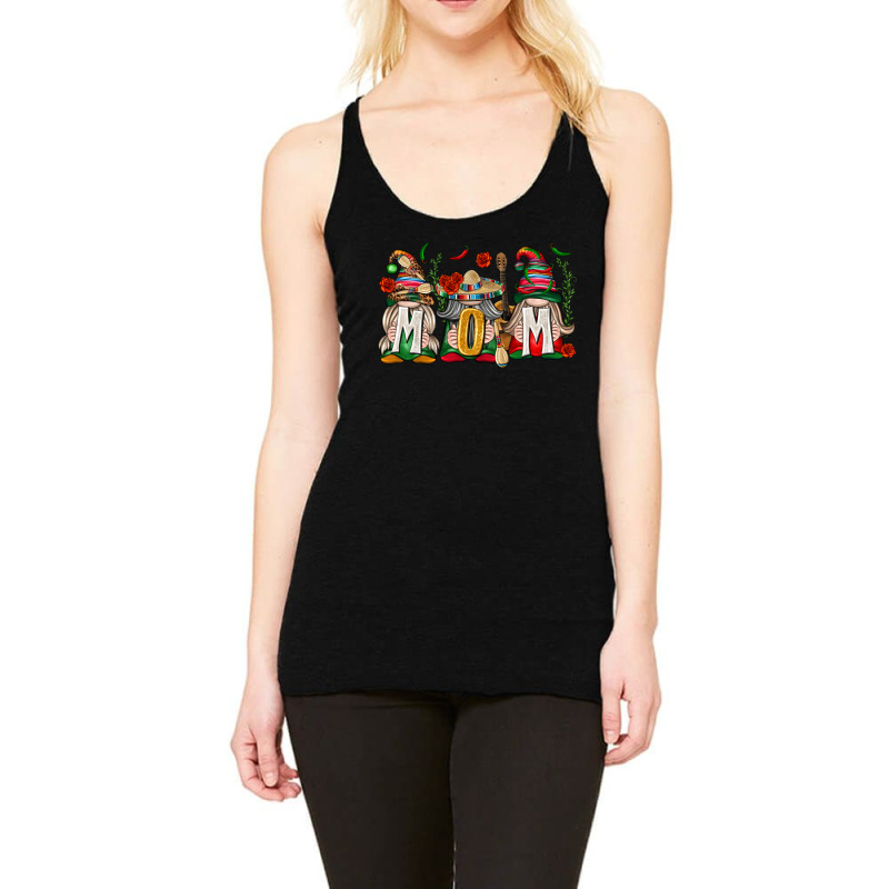 Mexican Mom Gnome Racerback Tank by enoddigitalart@gmail.com | Artistshot