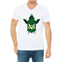 The Emerald Archer   Green Arrow V-neck Tee | Artistshot