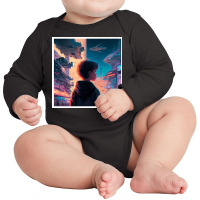 Young Boy Standing In The Street Long Sleeve Baby Bodysuit | Artistshot