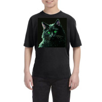 Kitty Have Green Eyes Youth Tee | Artistshot