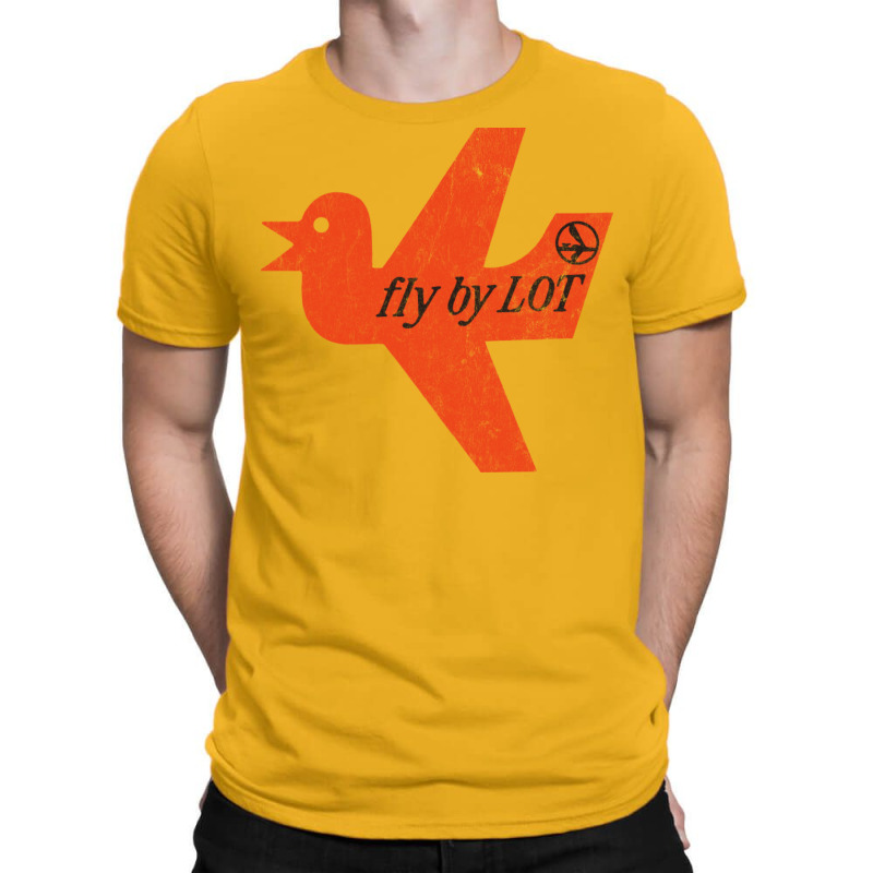 Fly By Lot Polish Airline Faded Vintage Style T-shirt | Artistshot