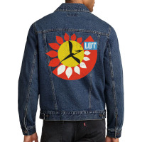 Fly By Lot Polish Airline Faded Vintage Style2 Men Denim Jacket | Artistshot