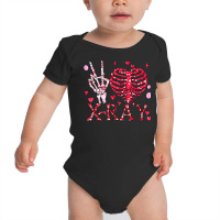 Peace Love X Ray Radiology Tech Happy Valentines D Baby Bodysuit | Artistshot