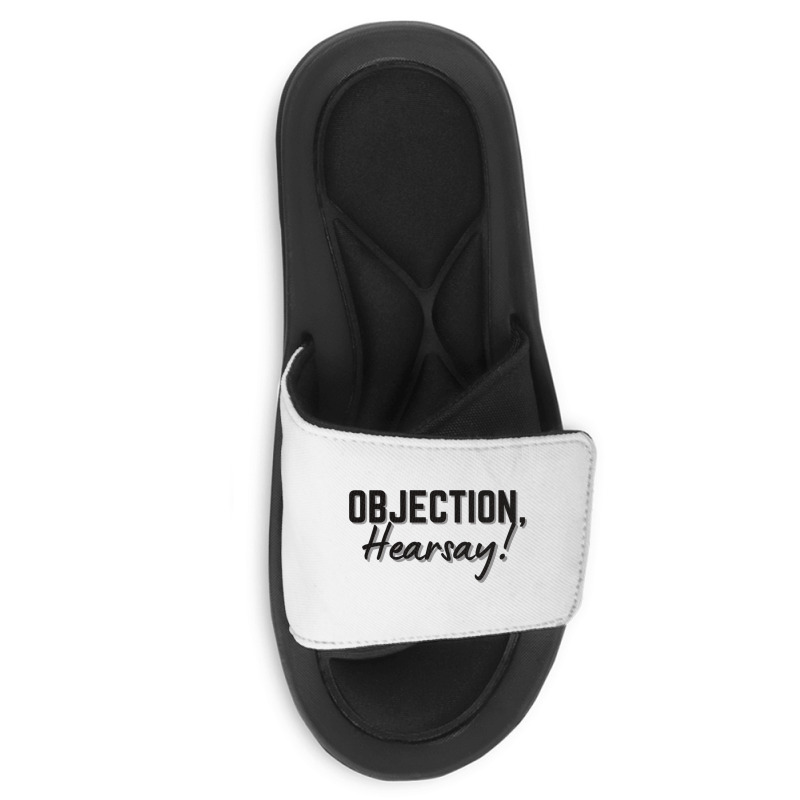 Funny Objection, Hearsay! Hilarious Viral Meme Sar Slide Sandal | Artistshot