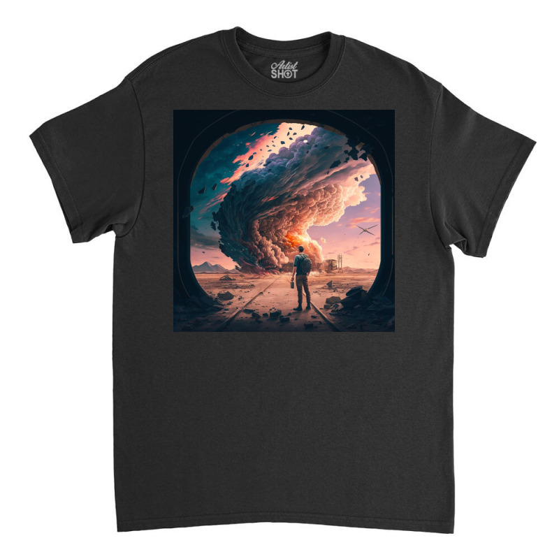 Boy Looking At The Dust Classic T-shirt by Kailooma | Artistshot