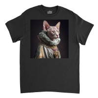 Cat In Silver Dress Classic T-shirt | Artistshot