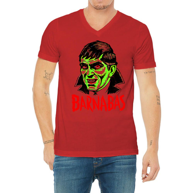 Barnabas Collins Vintage Horror Aesthetic V-neck Tee | Artistshot