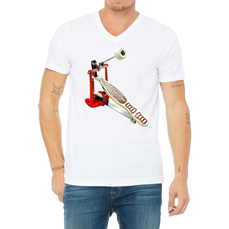 Drum Pedal Drumming Lover Gift V-Neck Tee by baidyavirendk | Artistshot