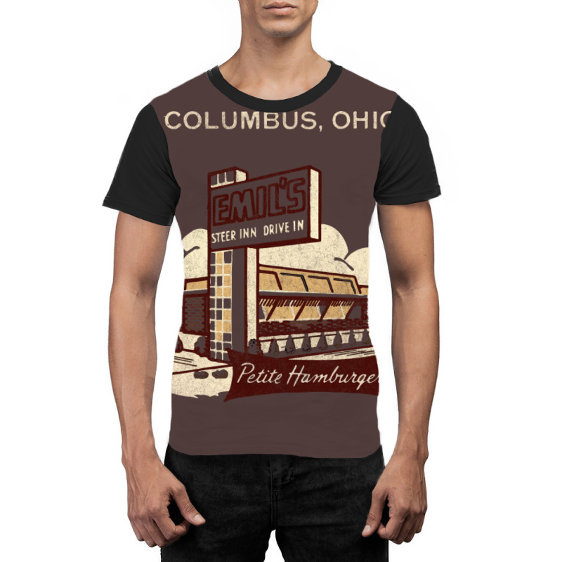 Emils Columbus Ohio Vintage 70s Diner Graphic T-shirt | Artistshot