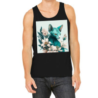 Blue Cat Have Various Poses Tank Top | Artistshot