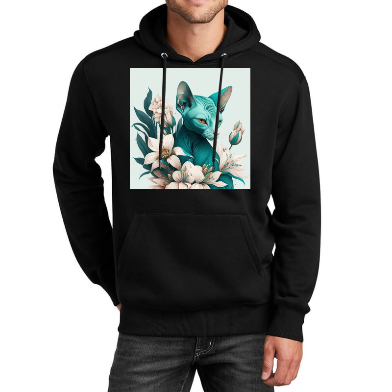 Blue Cat Have Various Poses Unisex Hoodie by TheDol | Artistshot