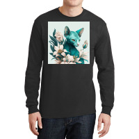 Blue Cat Have Various Poses Long Sleeve Shirts | Artistshot