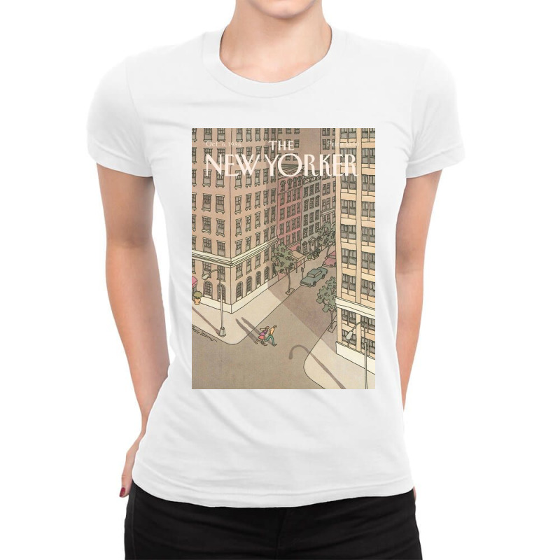 Walking Couple Ladies Fitted T-Shirt by kamisalona | Artistshot