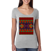 Ai. Abstract Seamless Pattern Stylized As Artific Women's Triblend Scoop T-shirt | Artistshot