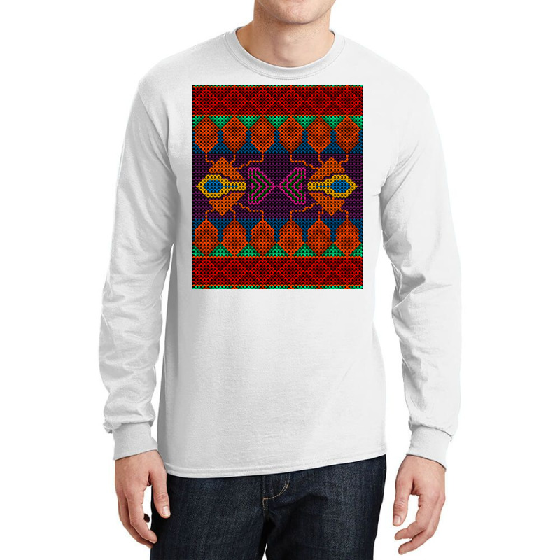 Ai. Abstract Seamless Pattern Stylized As Artific Long Sleeve Shirts | Artistshot