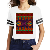 Ai. Abstract Seamless Pattern Stylized As Artific Scorecard Crop Tee | Artistshot