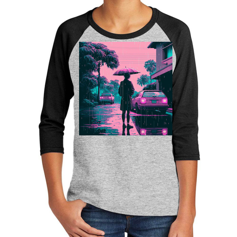 Coconut Trees At Sunset 80's Youth 3/4 Sleeve by Creative Corner | Artistshot