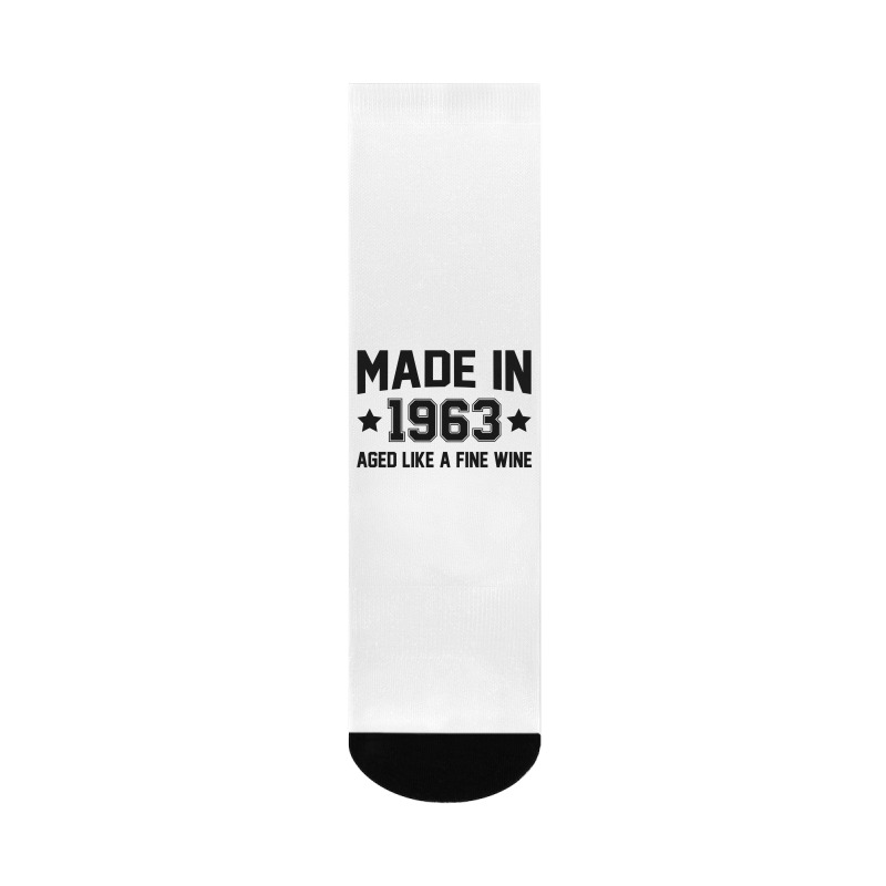 Made In 1963 Aged Like A Fine Wine Crew Socks | Artistshot