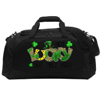 Not Lucky Just Blessed St Patricks Day Shamrock Active Duffel | Artistshot