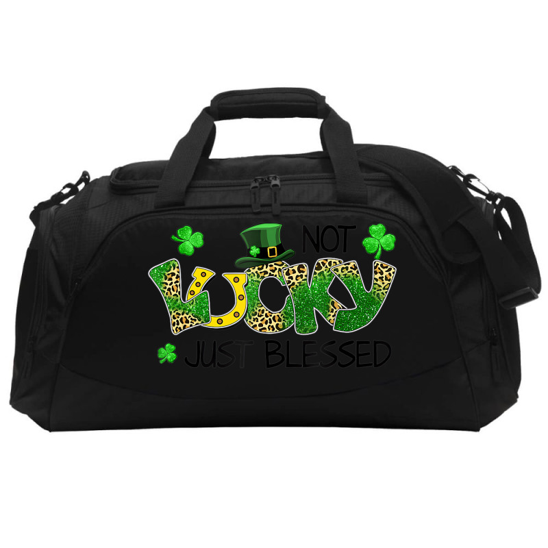 Not Lucky Just Blessed St Patricks Day Shamrock Active Duffel | Artistshot