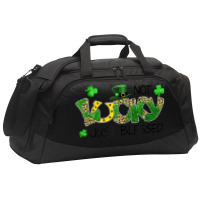 Not Lucky Just Blessed St Patricks Day Shamrock Active Duffel | Artistshot