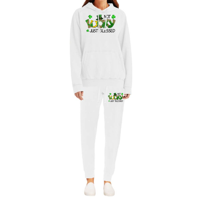 Not Lucky Just Blessed St Patricks Day Shamrock Hoodie & Jogger Set | Artistshot